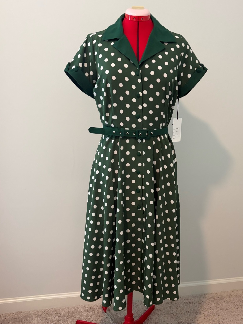 UNIQUE VINTAGE Dots Dress NWT